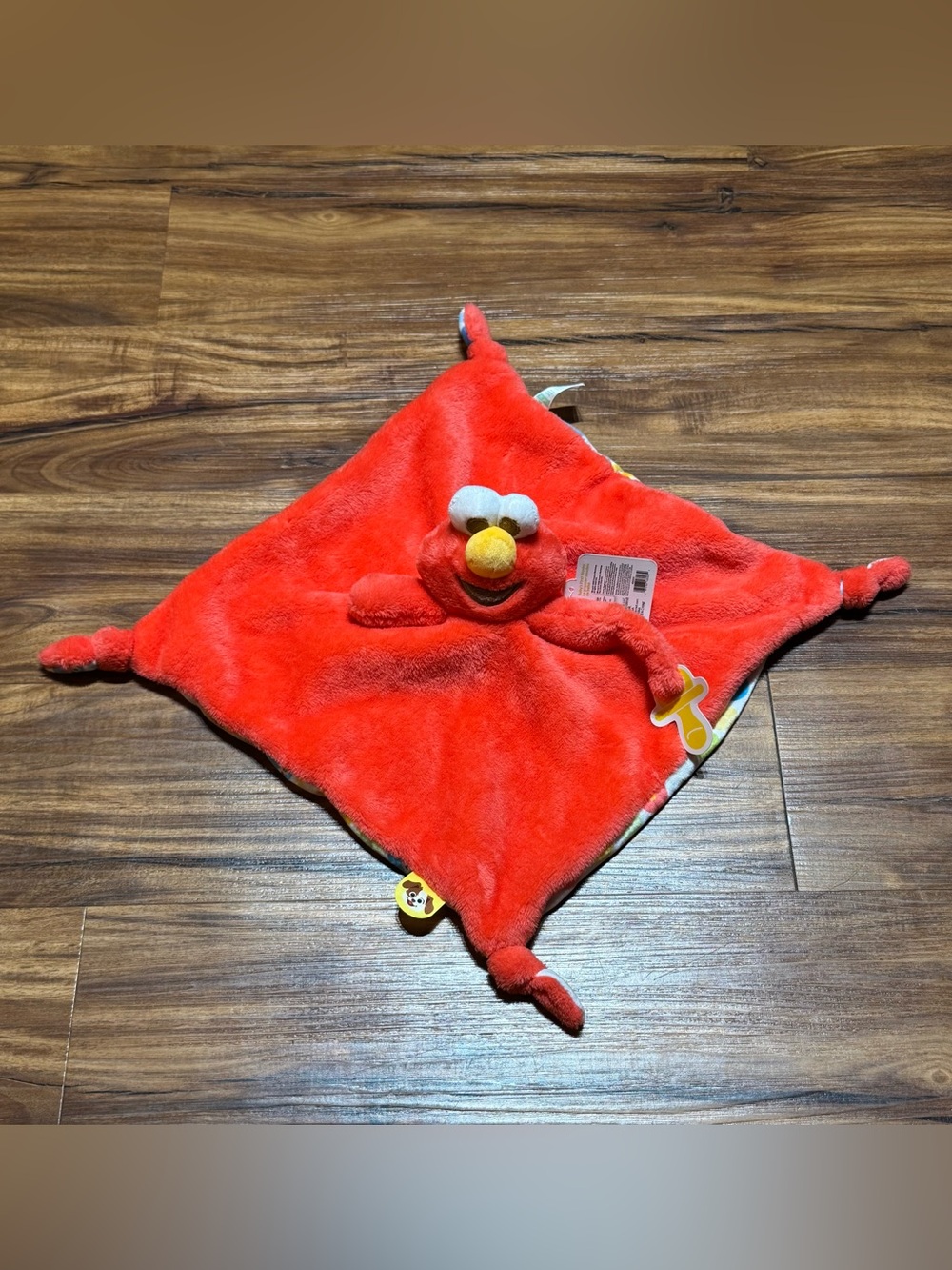 NEW Sesame Street Elmo Lovey Baby’s First Blanky with Pacifier Holder - Picture 2 of 5
